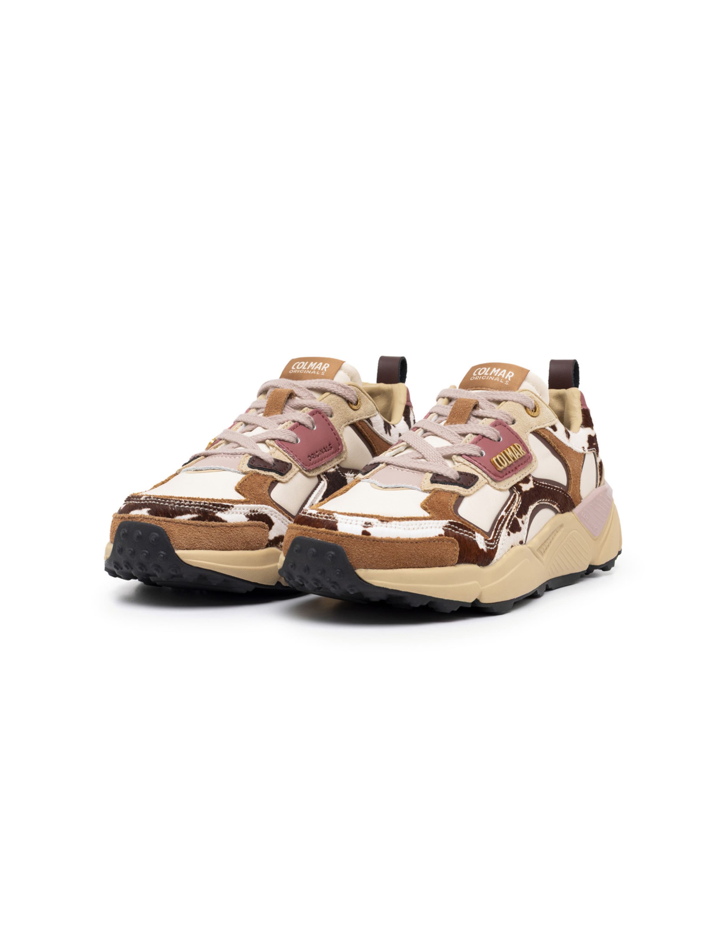 Sneaker bassa 'Garner Spots' di Colmar in marrone: frontale