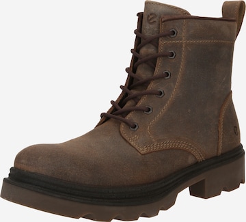 ECCO - Botas com atacadores 'GRAINER' em castanho: frente
