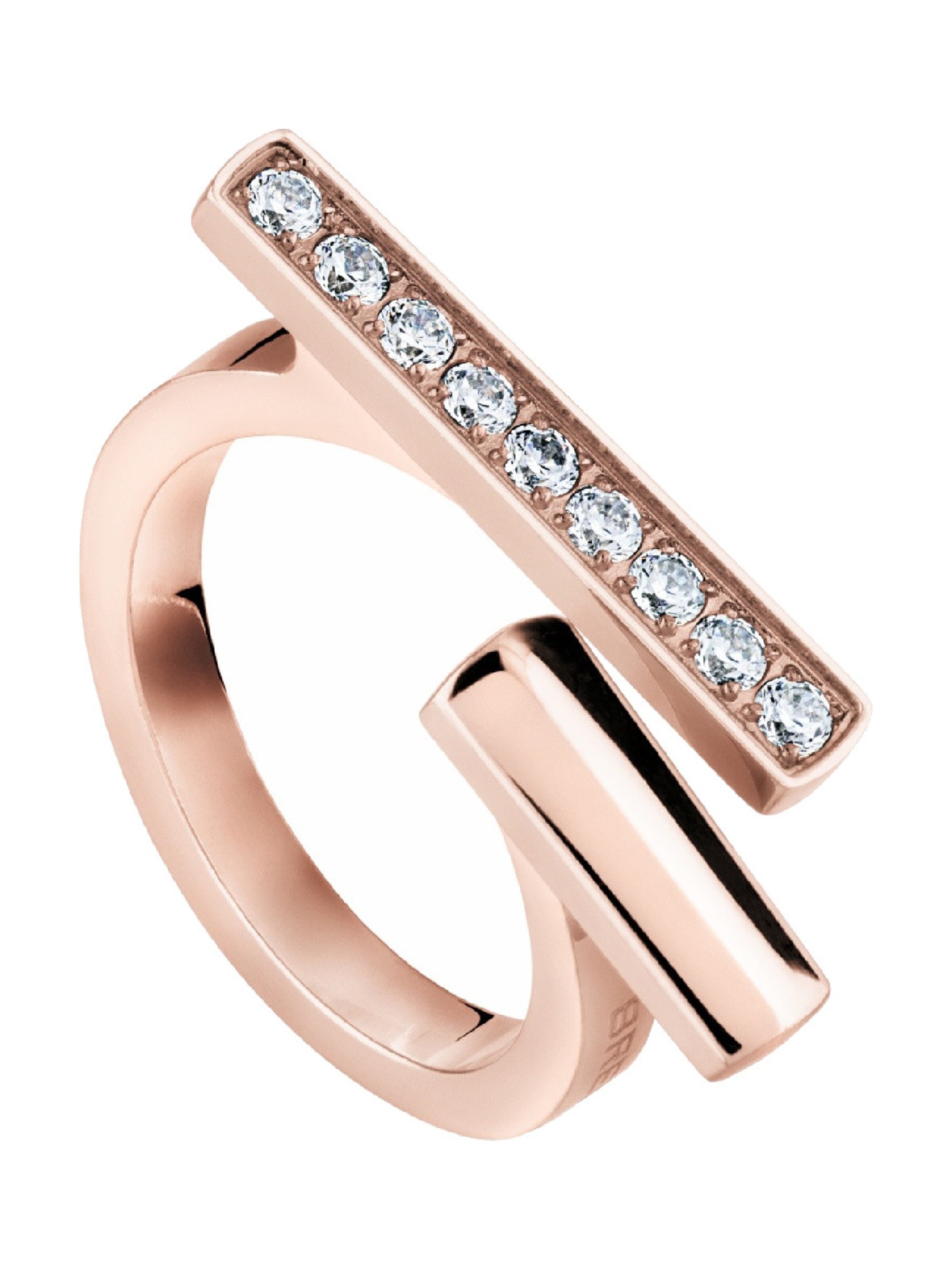 Anello di Breil in rosa: frontale