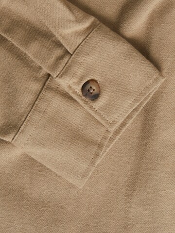 JACK & JONES Slim fit Button Up Shirt 'JJDARREN' in Beige