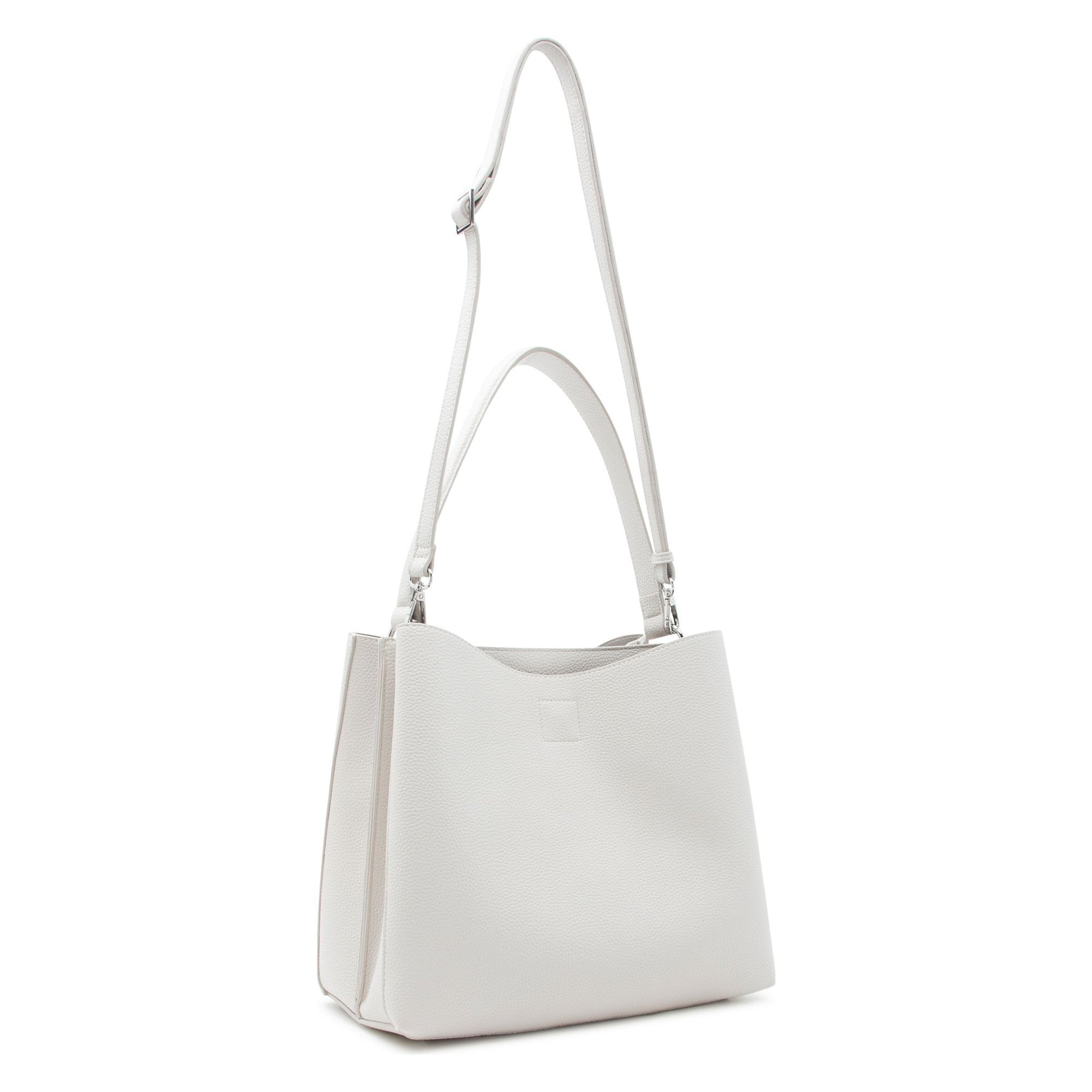 Borsa a spalla 'Rada ' di L.CREDI in bianco