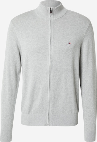 Vestes en maille TOMMY HILFIGER en gris : devant