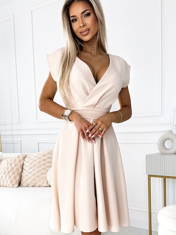 Numoco Evening Dress 'Midikleid Scarlett' in Beige