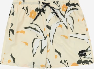 Shorts de bain 'JPSTMaui' Jack & Jones Junior en beige : devant