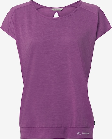 VAUDE Sportshirt 'Skomer III' in Lila: Vorderseite