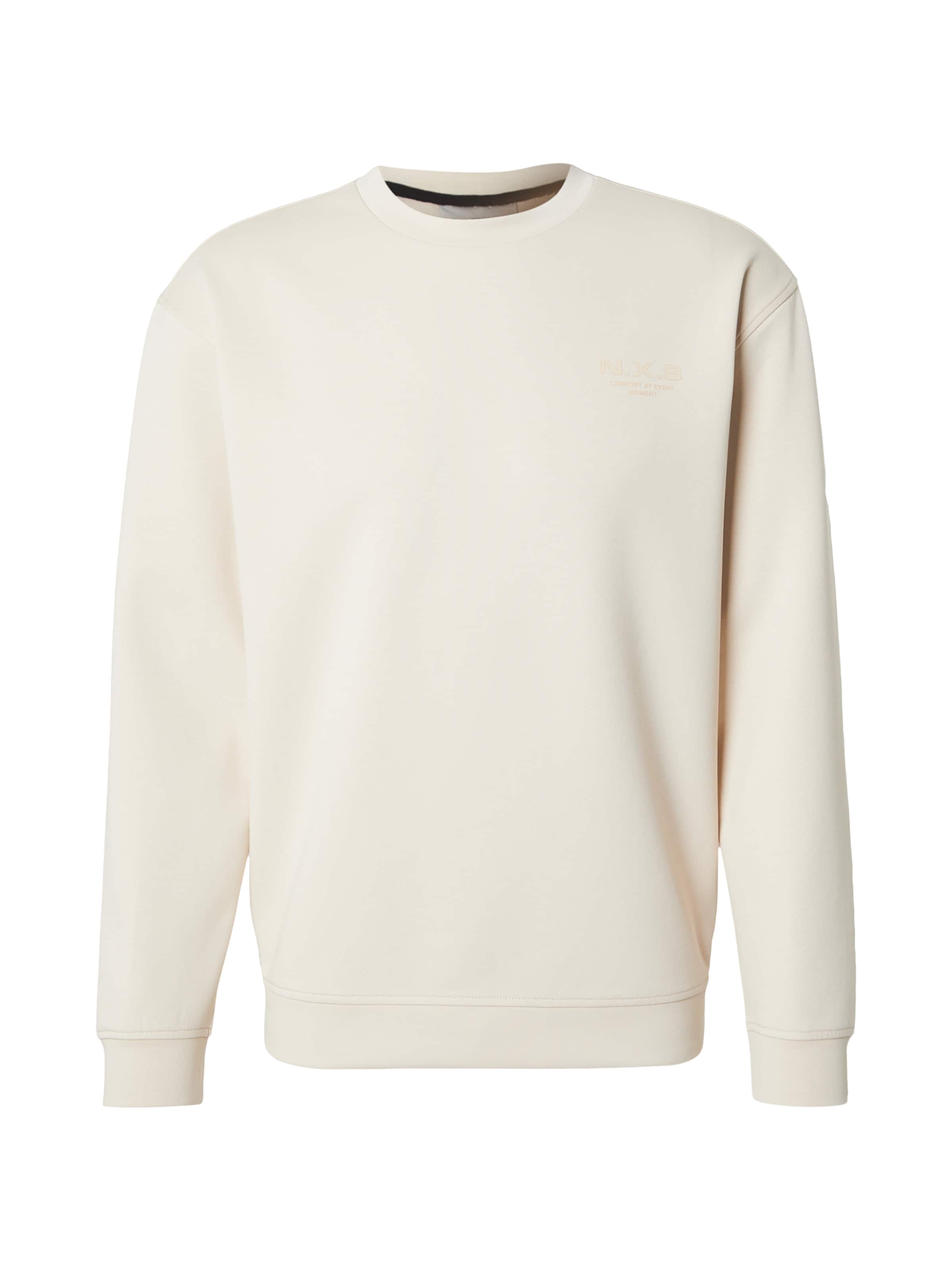 No Excess Sweatshirt in Beige: voorkant