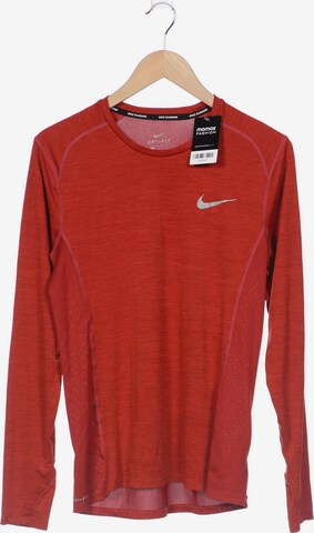 NIKE Langarmshirt M in Orange: predná strana