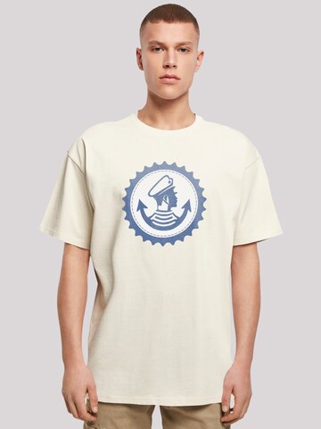 F4NT4STIC Shirt 'Knut und Jan Hamburg' in Beige: Vorderseite