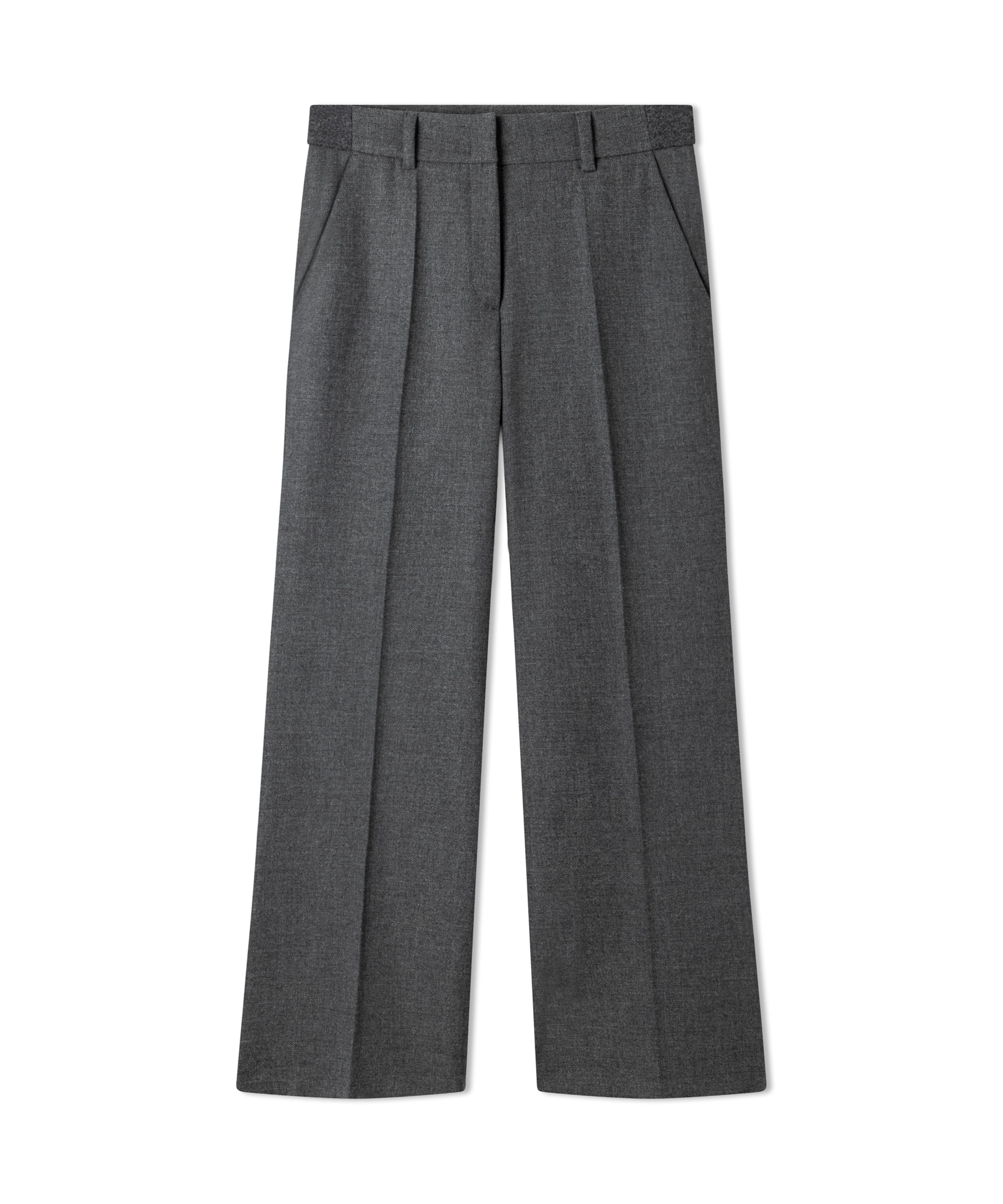 Regular Pantalon à plis ' Amelie ' Cambio en gris : devant
