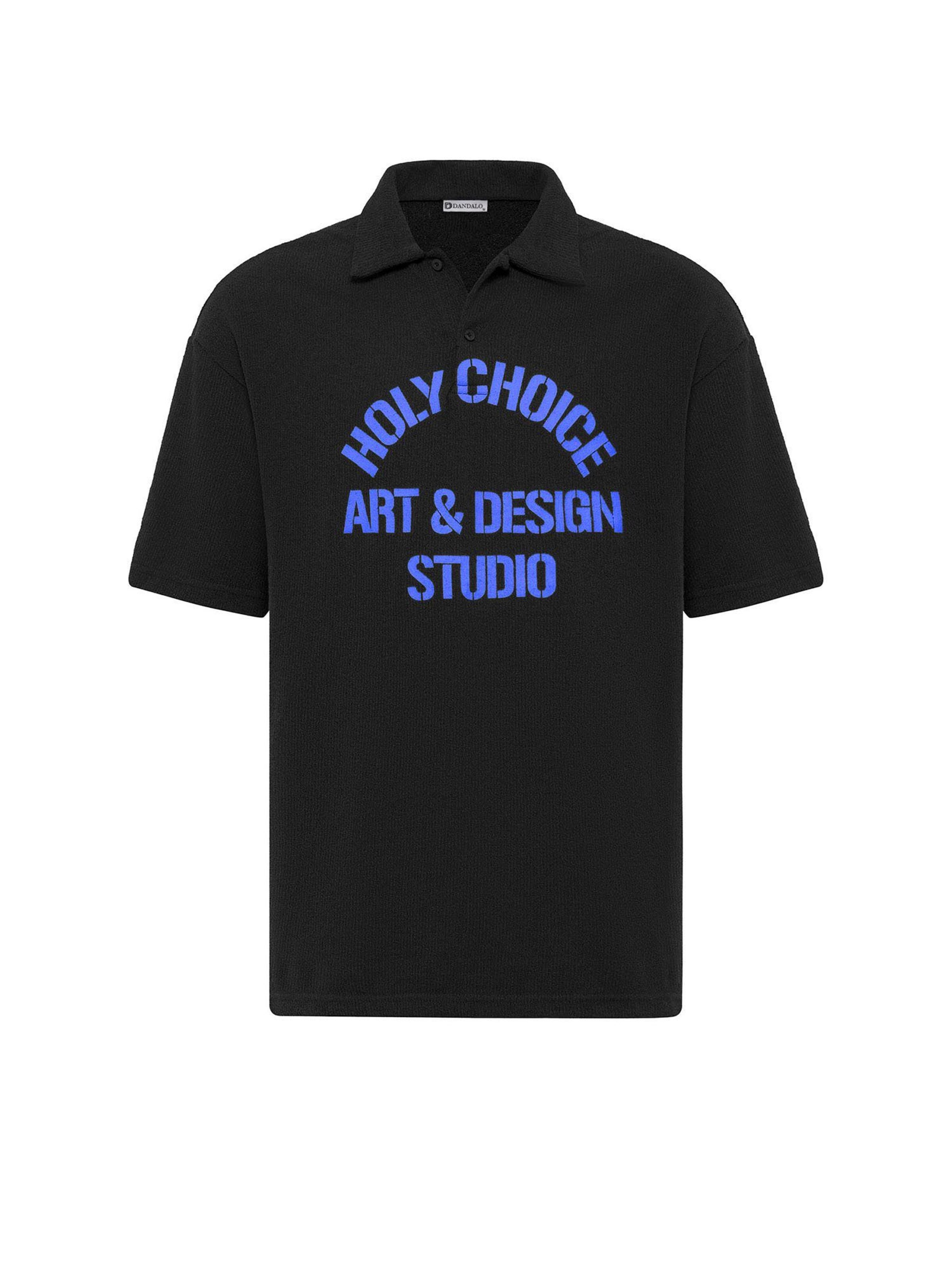 Maglietta di Dandalo in nero: frontale