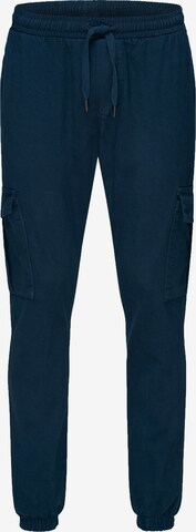 Rock Creek Tapered Cargo Pants in Blue: front