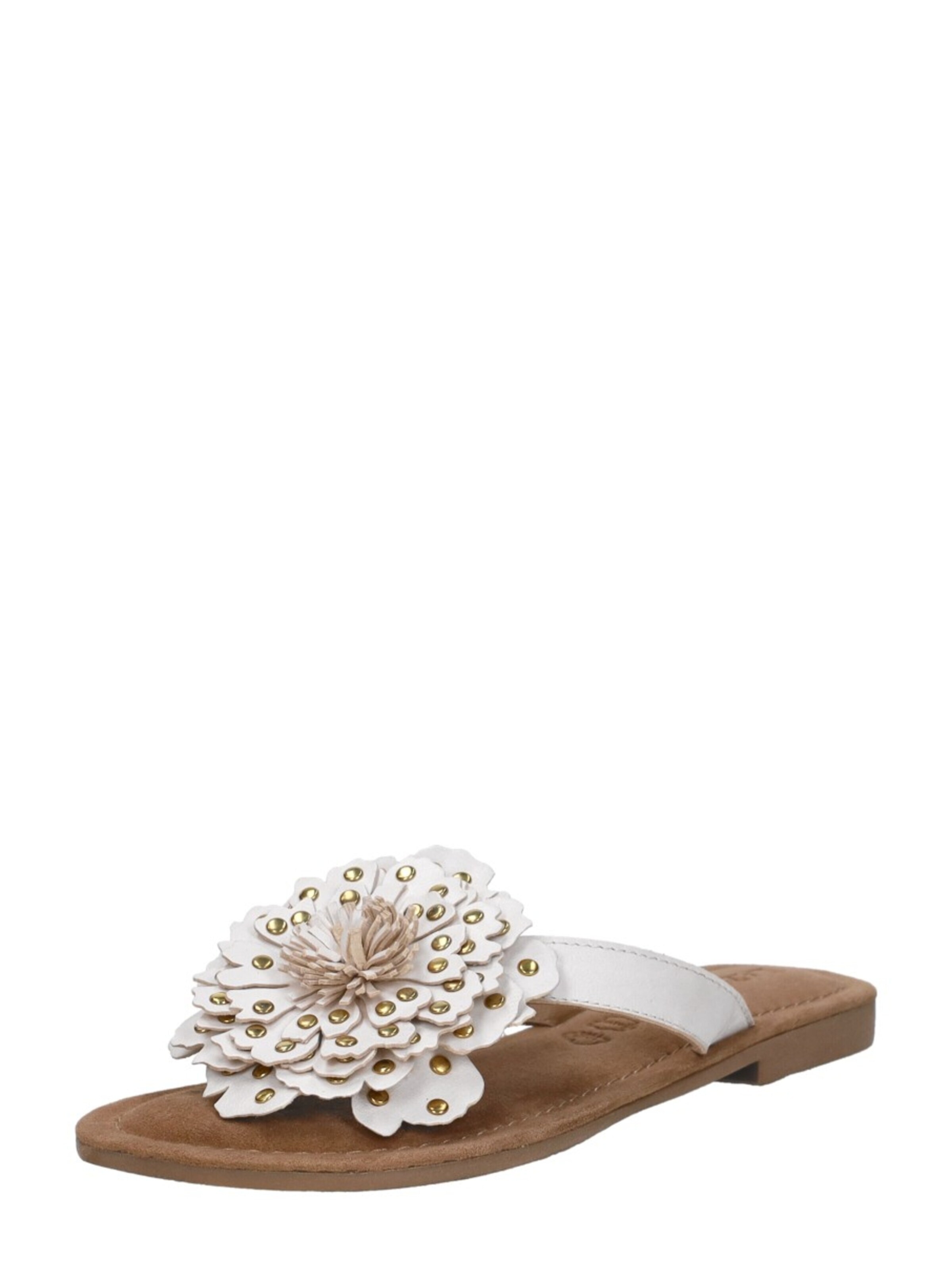 LAZAMANI Teenslipper 'Nomi' in Wit