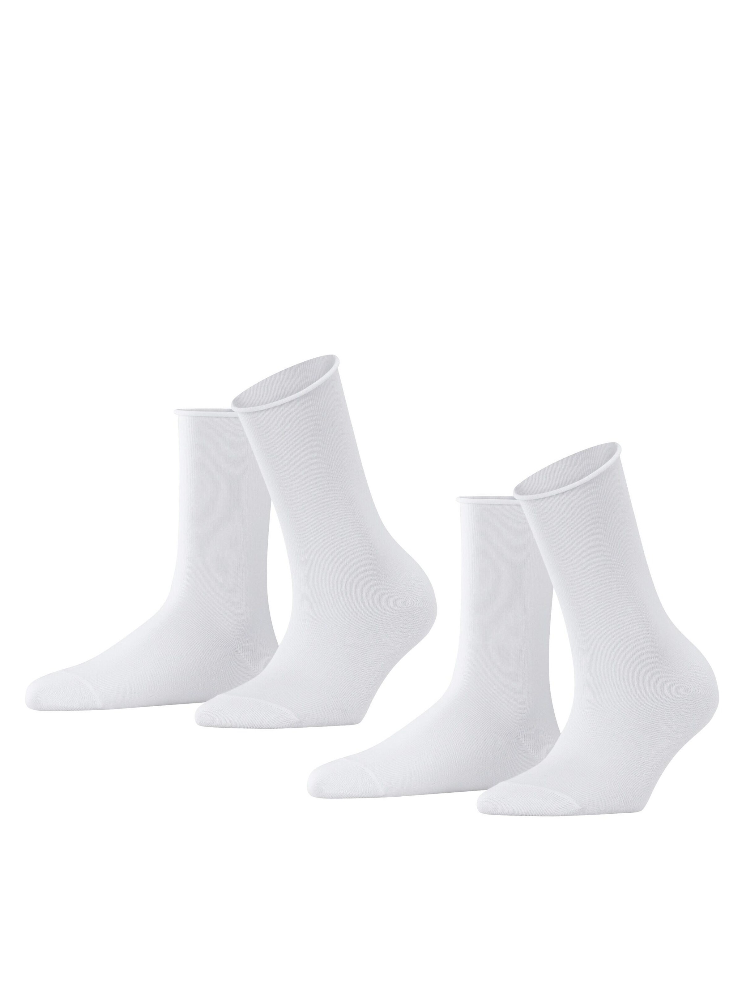 FALKE Socken 'Happy 2-Pack'‌‌‌‌‌‌‌‌‌‌ in Weiß: Vorderseite