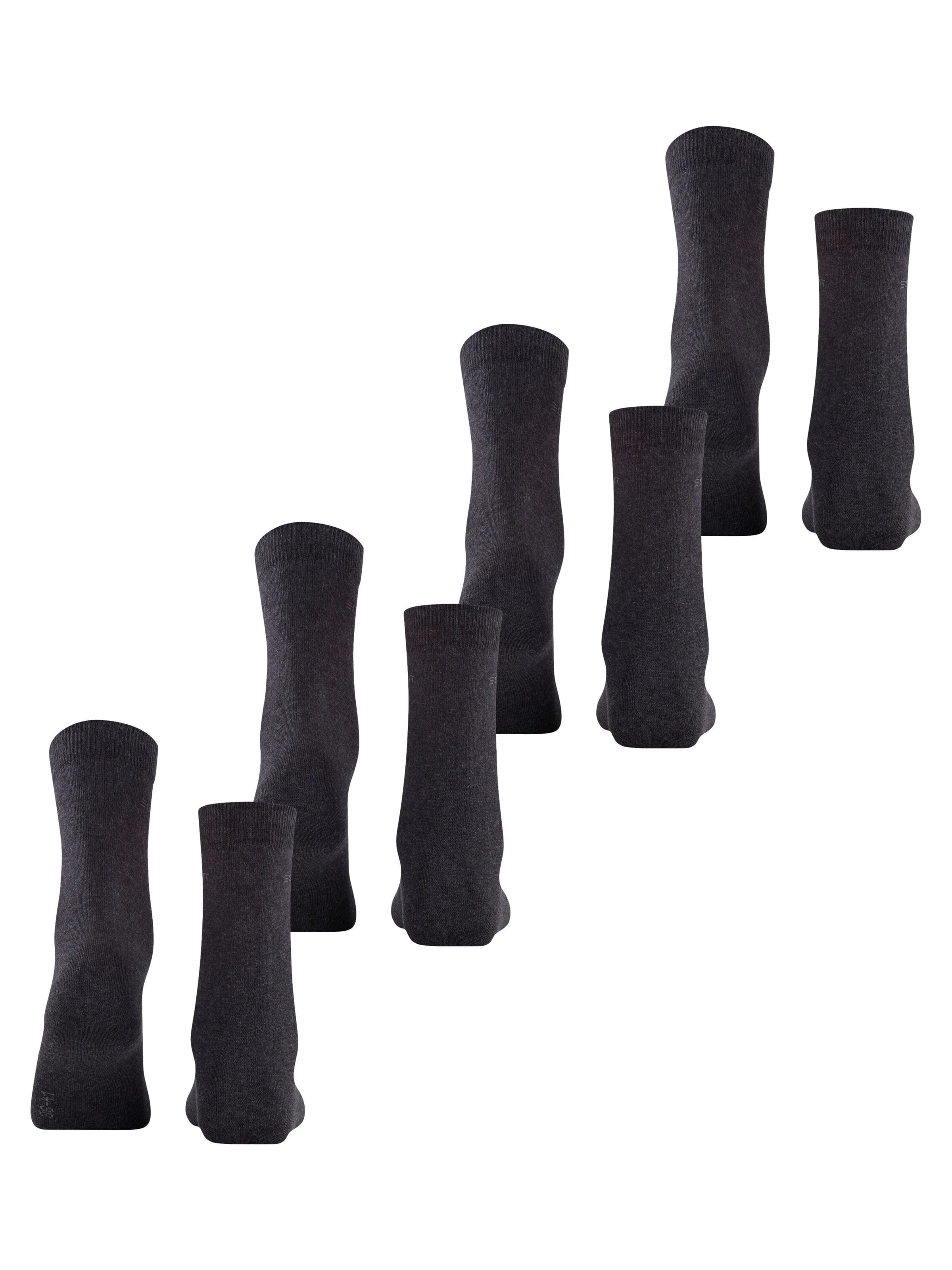 ESPRIT Socken 'Solid 4-Pack'‌ in Grau