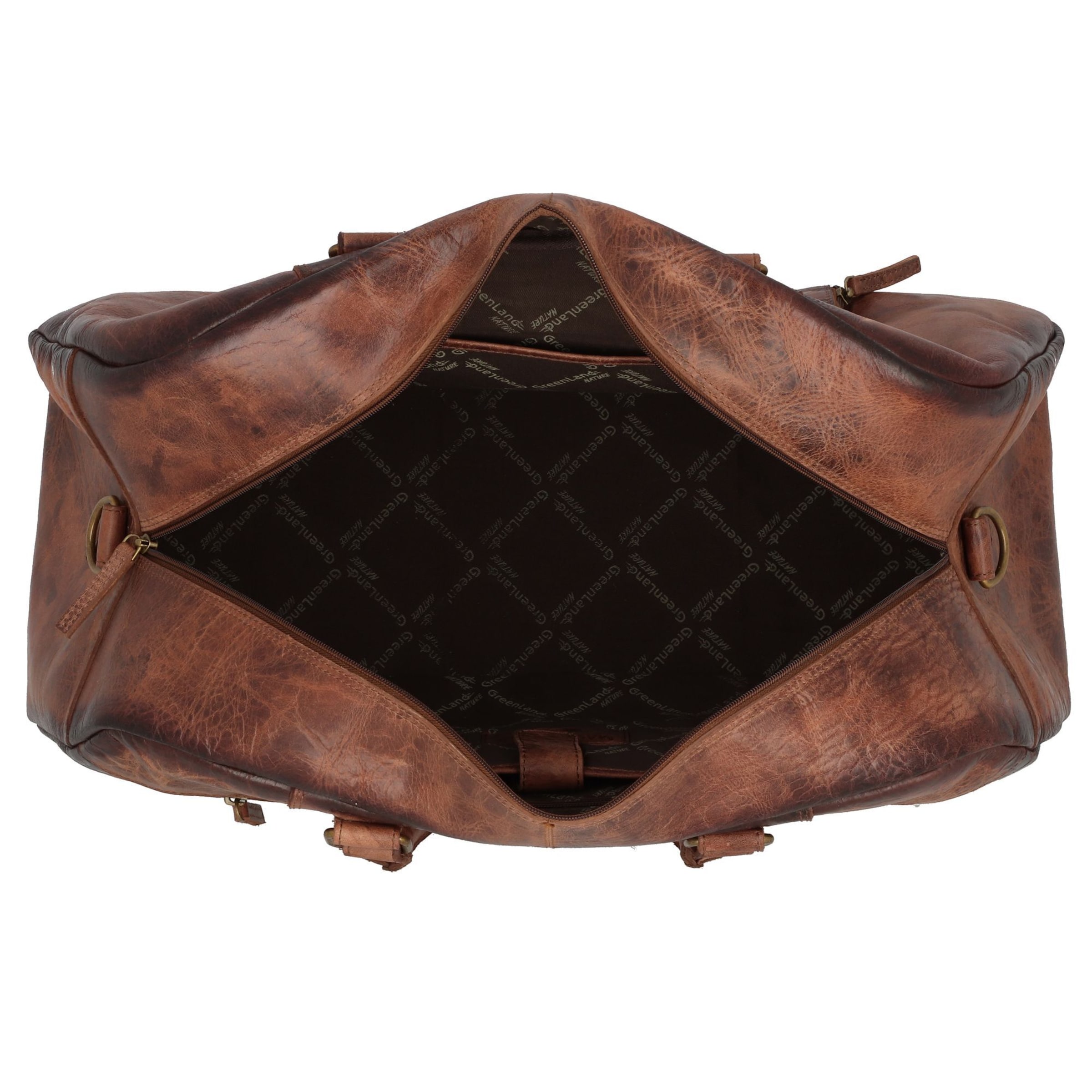 Greenland Nature Reisetasche 'Mascu & Line' in Braun