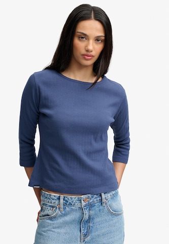 T-shirt 'Athletic Essentials' Superdry & Co en bleu : devant
