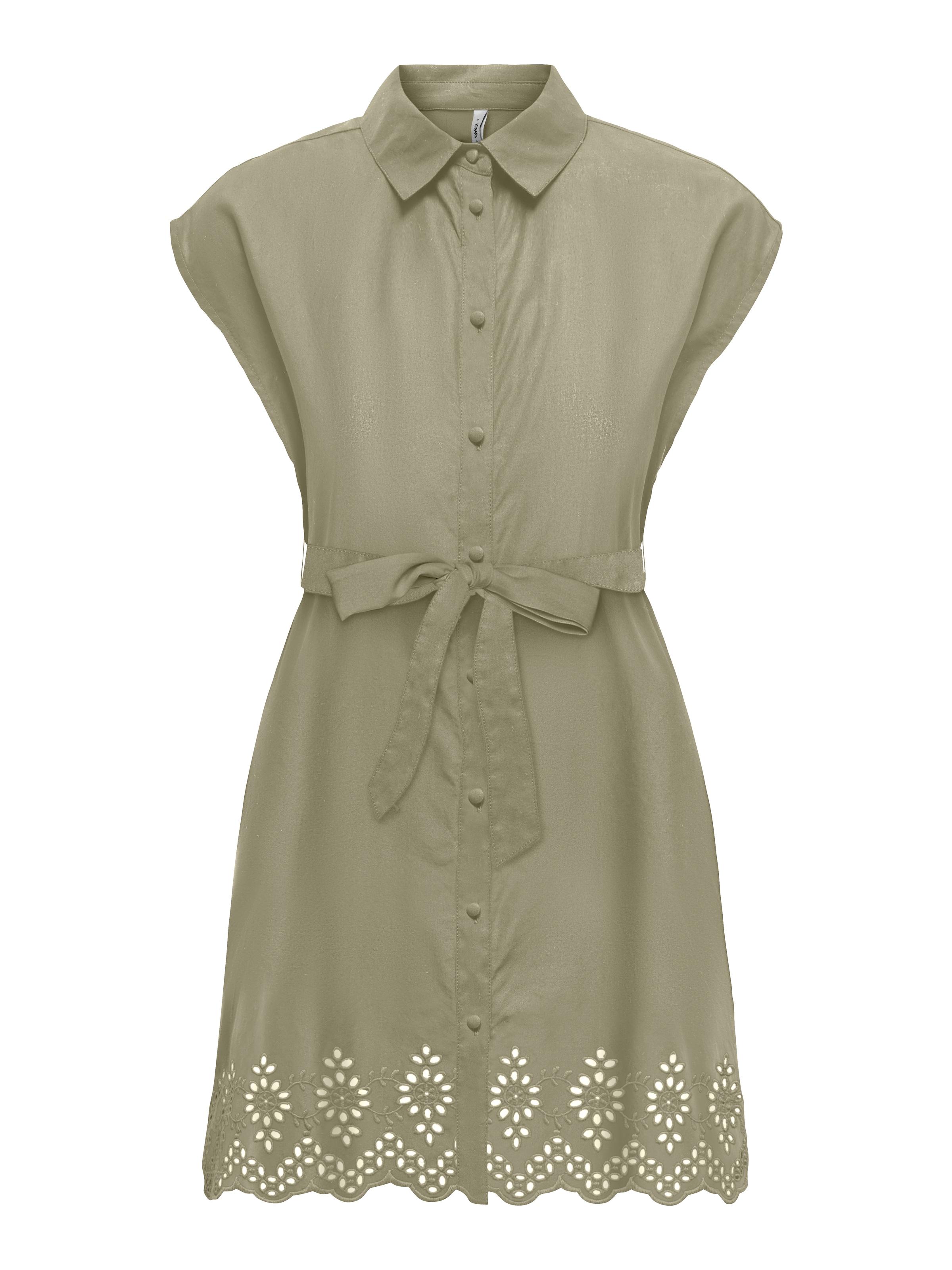 Robe-chemise 'Lou' ONLY en vert : devant