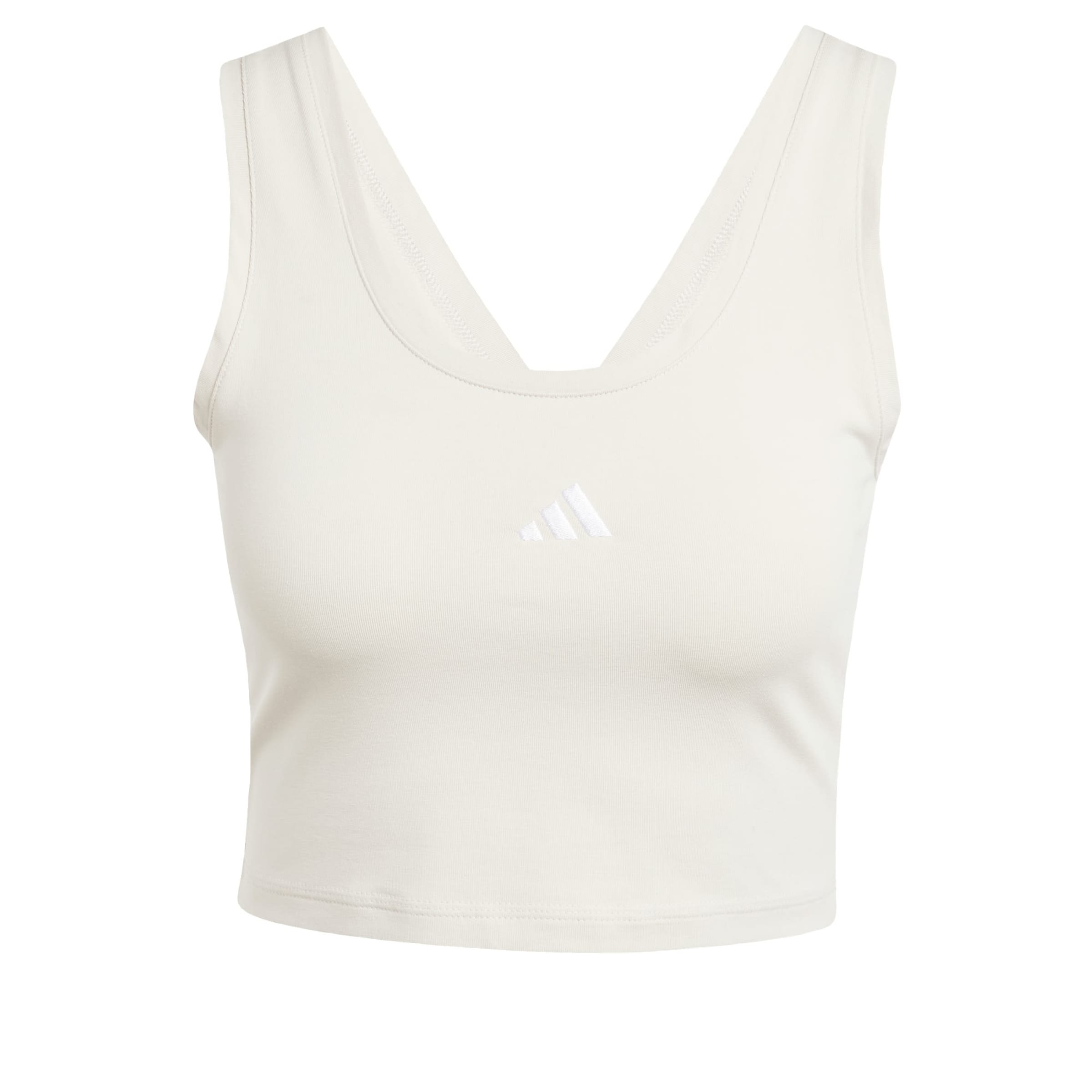 ADIDAS SPORTSWEAR - Top deportivo 'Essentials' en gris: frente