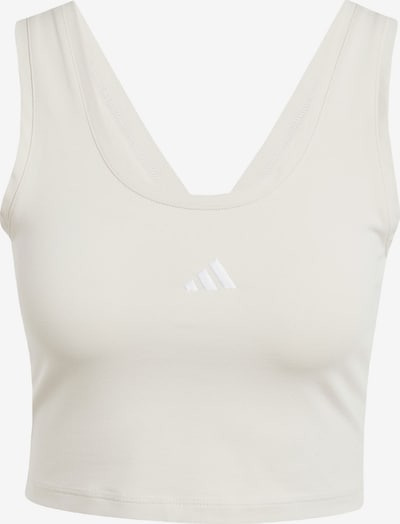 ADIDAS SPORTSWEAR Sportski top 'Essentials' u svijetlosiva / bijela, Pregled proizvoda