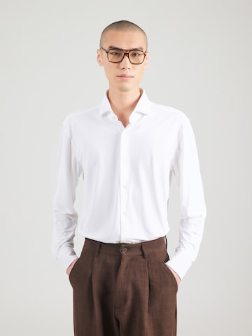 BOSS Black Regular fit Skjorta 'HANK' i vit: framsida