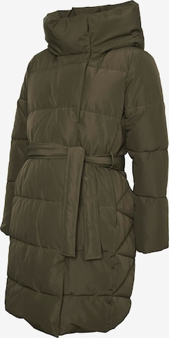 Vero Moda Maternity - Abrigo de invierno en verde: frente