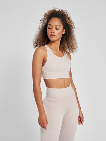 Hummel Bustier Sport bh in Grijs: voorkant