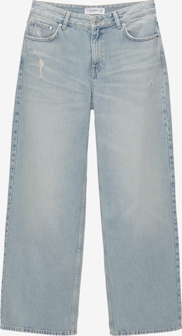 Pull&Bear Wide leg Jeans in Blue: front