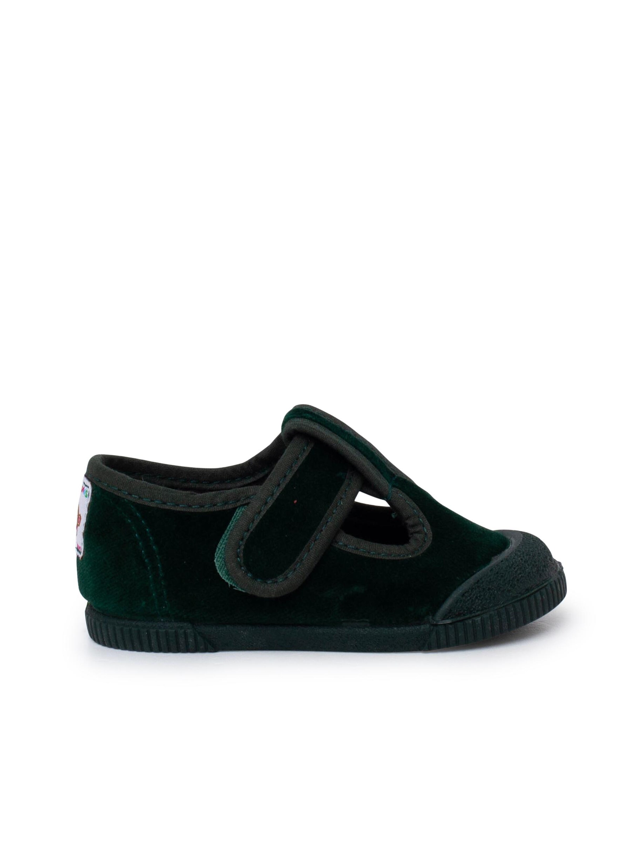 Pisamonas - Zapatos primeros pasos en verde: frente