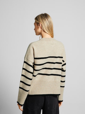 Pull-over Bershka en beige