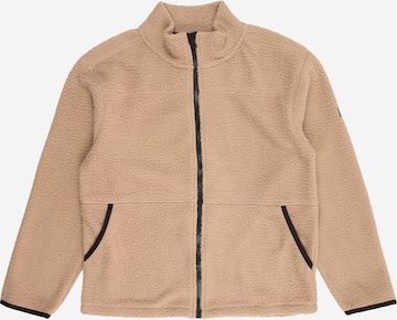 NAME IT Fleece Jacket 'NKFBulina' in Beige: front