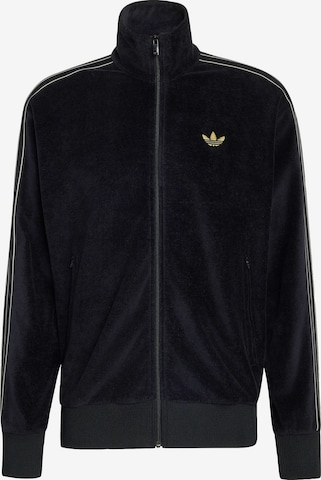 ADIDAS ORIGINALSFlis jakna 'Firebird' - crna boja: prednji dio
