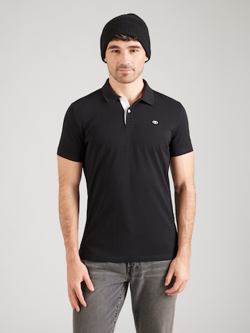 TOM TAILOR Shirt in Zwart: voorkant