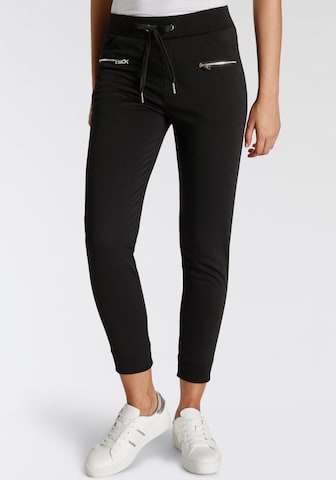 BRUNO BANANI Skinny Pants in Black: front