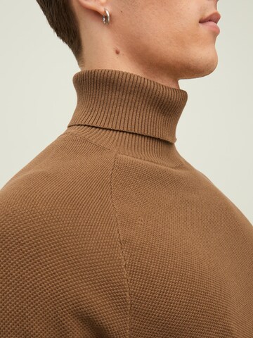 JACK & JONES Sweater 'Hill' in Brown