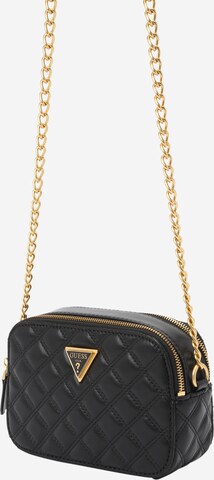 GUESS - Mala de ombro 'Giully' em preto: frente