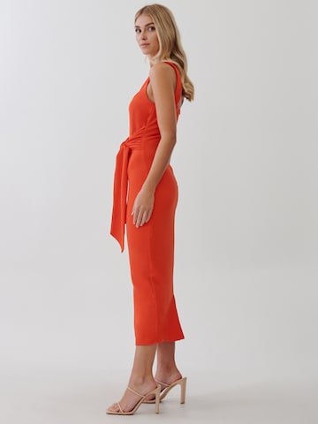 Tussah Dress in Orange