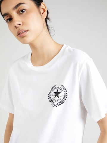 CONVERSE T-Shirt 'ALL STAR GO-TO CLASSIC' in Weiß