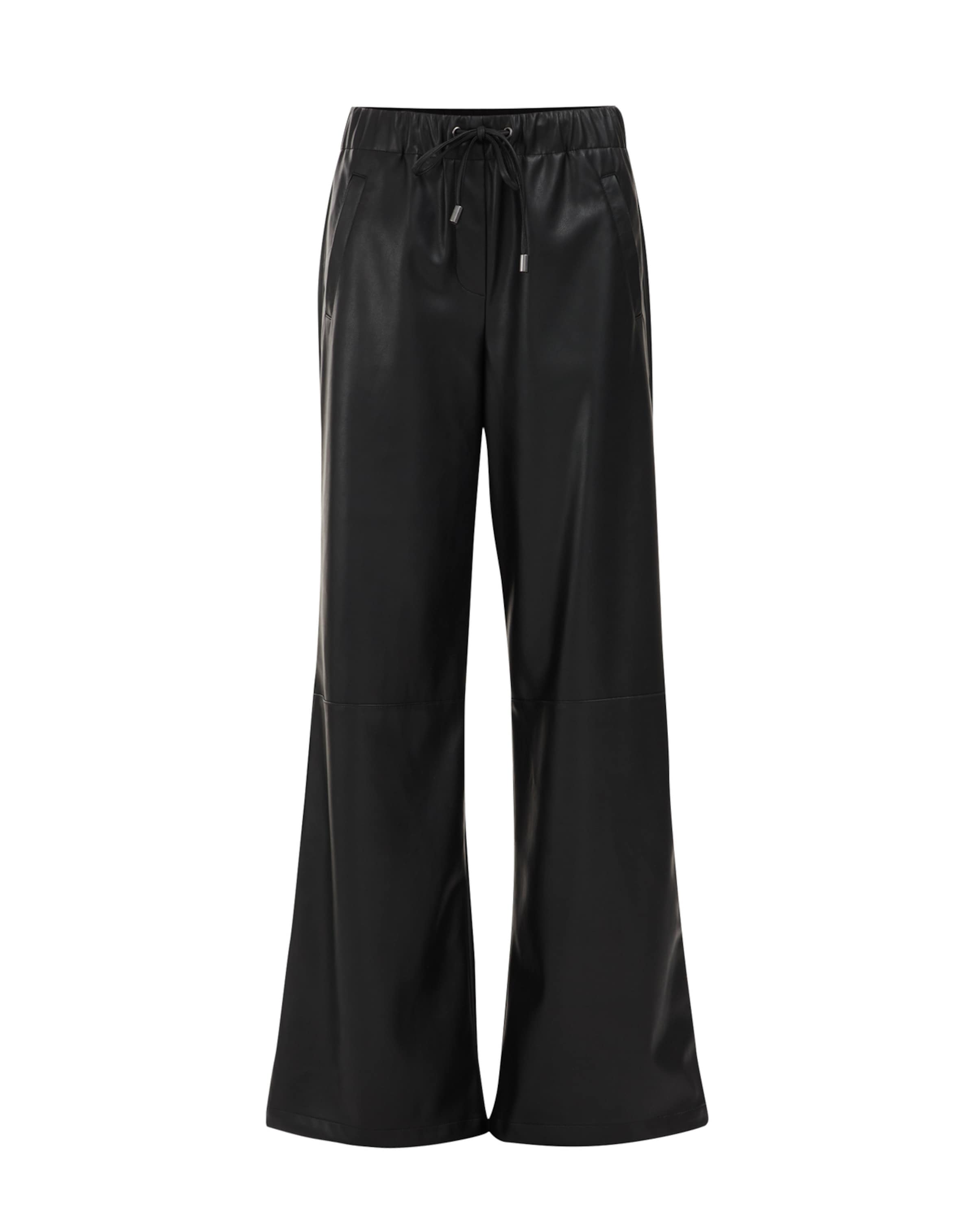 WE Fashion Wide Leg Housut värissä musta: etupuoli