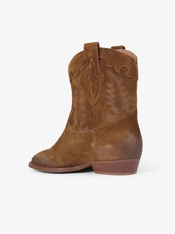 GISEL MOIRE - Botas pelo tornozelo em castanho