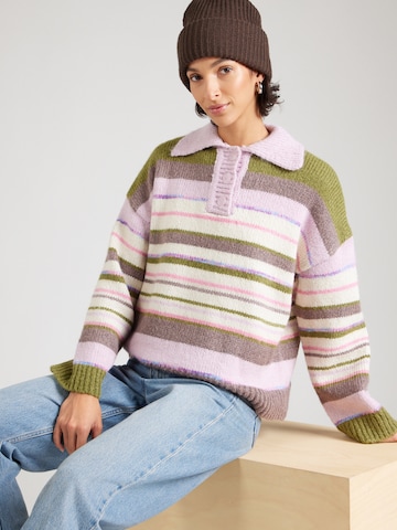Pull-over 'PCRYE' PIECES en vert : devant