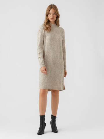 VERO MODA Knitted dress 'Lulu Lefile' in Beige