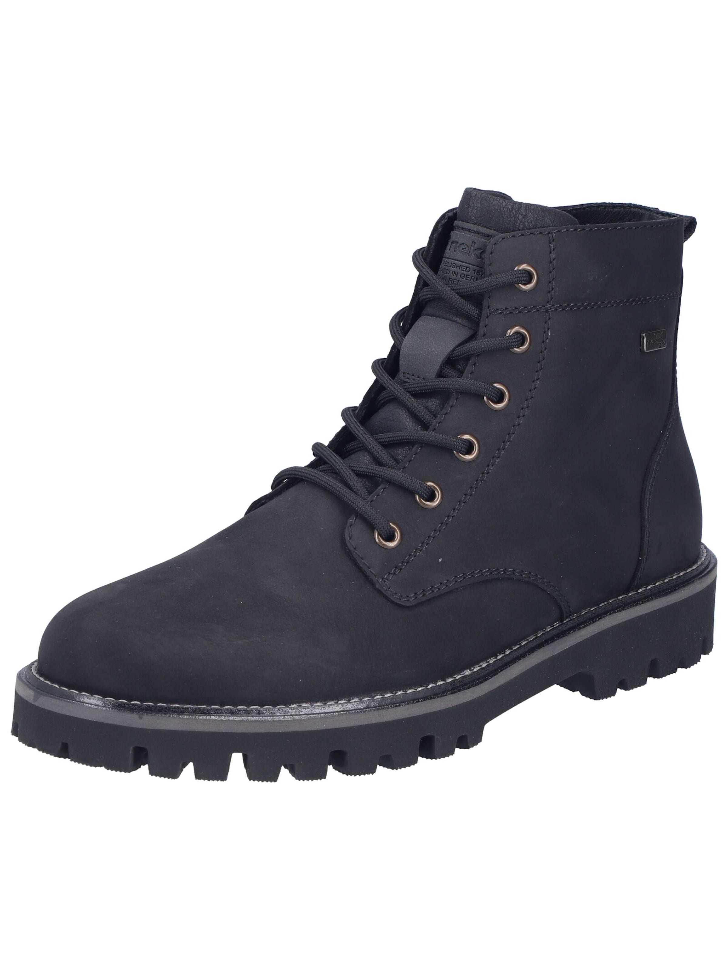 Rieker Schnürboots in Schwarz: Vorderseite