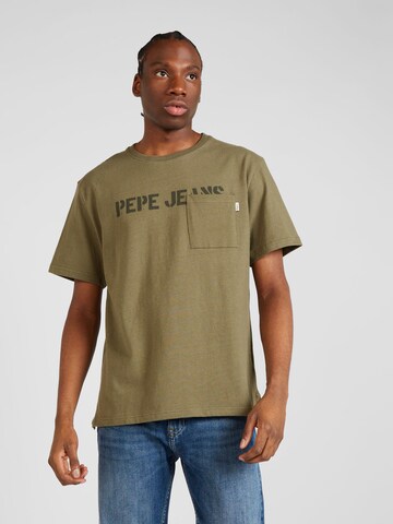 Pepe Jeans - Camisa 'COSBY' em verde: frente