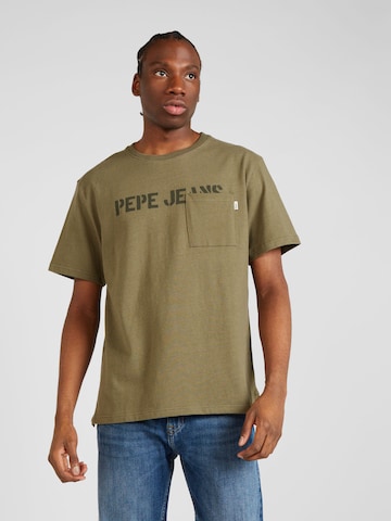 Pepe Jeans Μπλουζάκι 'COSBY' σε πράσινο: μπροστά