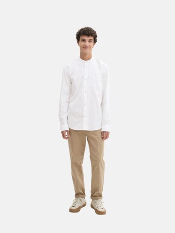 TOM TAILOR DENIM Regular fit Button Up Shirt in White