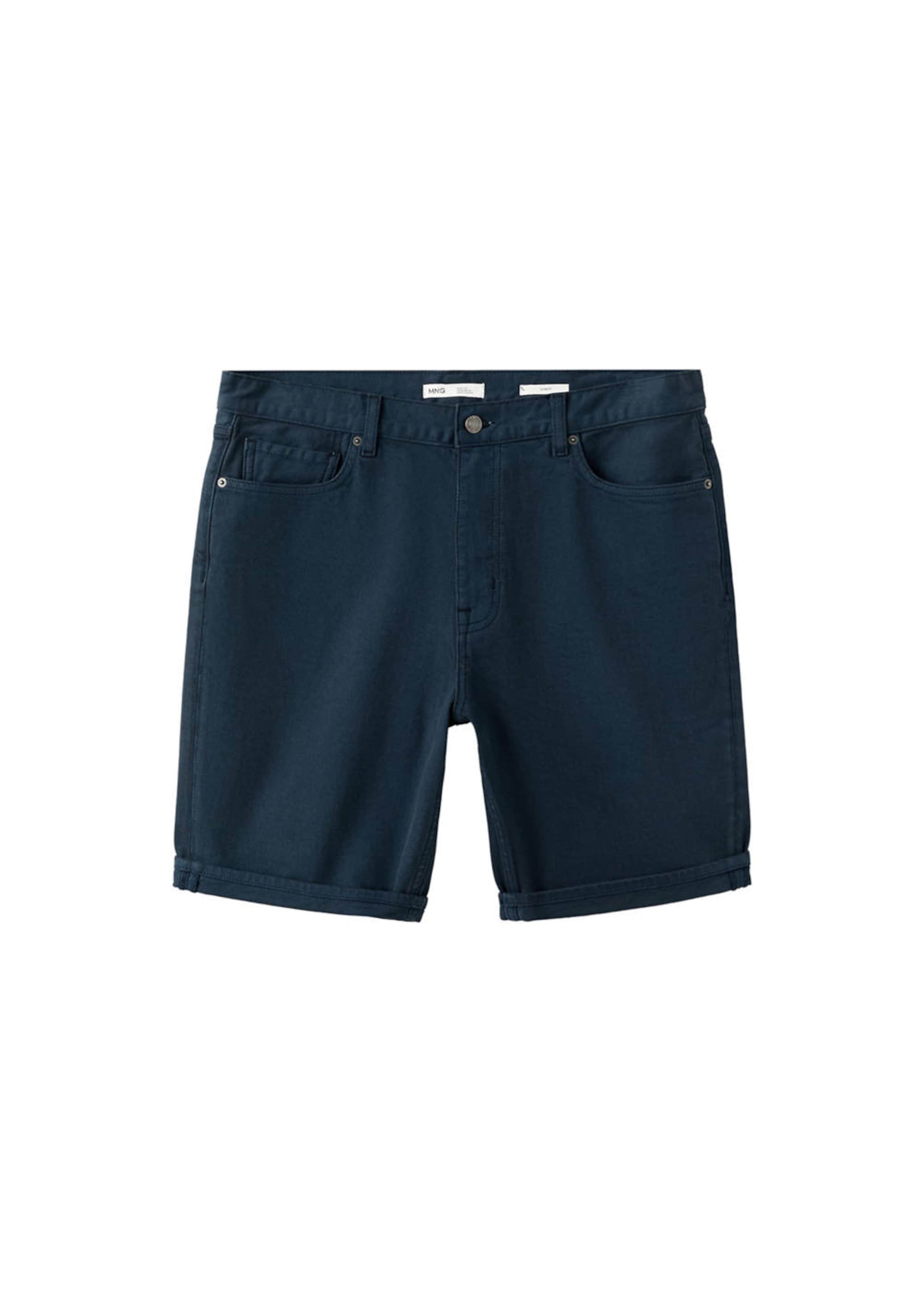 MANGO MAN Slim fit Pants 'Nepto' in Blue: front