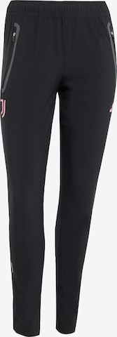 ADIDAS PERFORMANCE - Slimfit Pantalón deportivo 'Juventus Tiro 25 Competition' en negro: frente