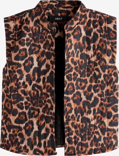 Next Weste in braun / schwarz, Produktansicht