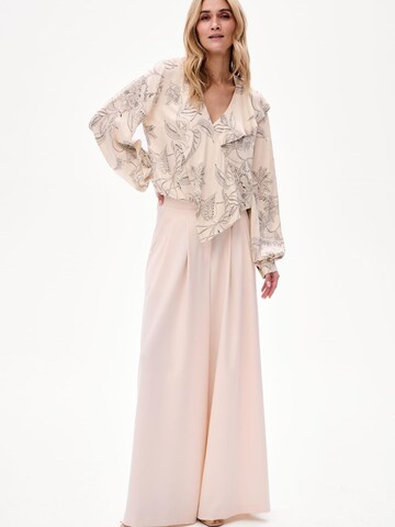 Blue Shadow Regular Pants in Beige