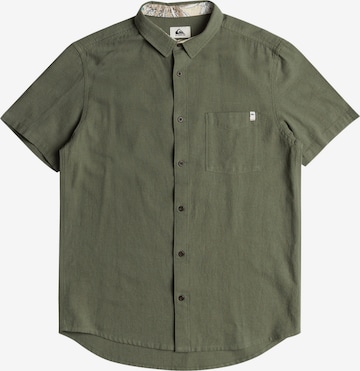 QUIKSILVER Button Up Shirt in Green: front